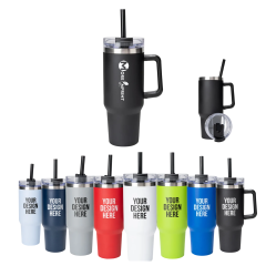 Bright Beluga 40 oz. Vacuum Insulated Tumbler Mug w/ Handle
