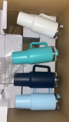 Bright Beluga 40 oz. Vacuum Insulated Tumbler Mug w/ Handle