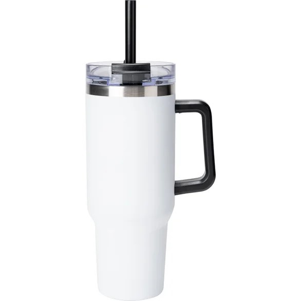 Bright Beluga 40 oz. Vacuum Insulated Tumbler Mug w/ Handle