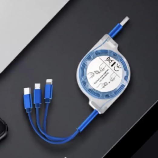 Multi 3 in 1 Retractable Fast Charging Cord