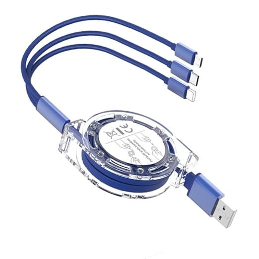 Multi 3 in 1 Retractable Fast Charging Cord