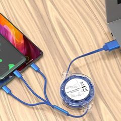 Multi 3 in 1 Retractable Fast Charging Cord