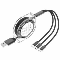 Multi 3 in 1 Retractable Fast Charging Cord