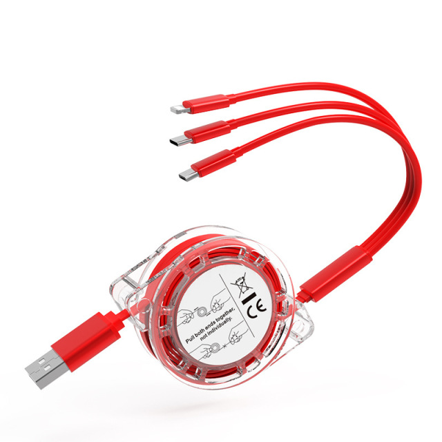 Multi 3 in 1 Retractable Fast Charging Cord