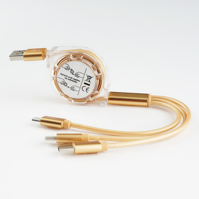 Multi 3 in 1 Retractable Fast Charging Cord