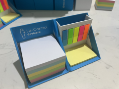Foldable Sticky Note Index Tabs Cube, Pen holder