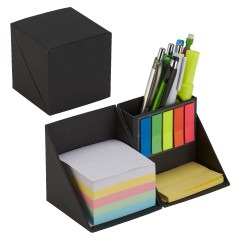 Foldable Sticky Note Index Tabs Cube, Pen holder