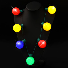 LED Rainbow Ball Necklace