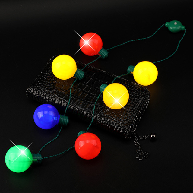 LED Rainbow Ball Necklace