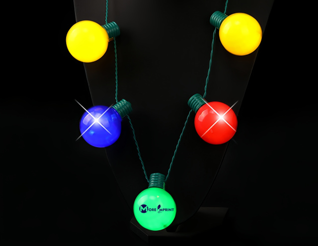 LED Rainbow Ball Necklace