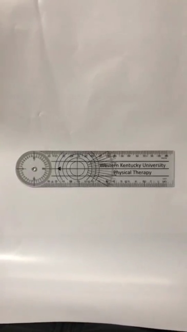 Goniometer Physical Therapy Plastic Quick Angle Protractor 360 Degree 7''