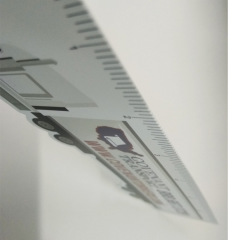 Custom Shape Matte Stryrene Ruler-7"