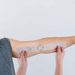 Goniometer Physical Therapy Plastic Quick Angle Protractor 360 Degree 7''