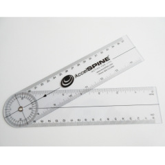 Goniometer Physical Therapy Plastic Quick Angle Protractor 360 Degree 7''