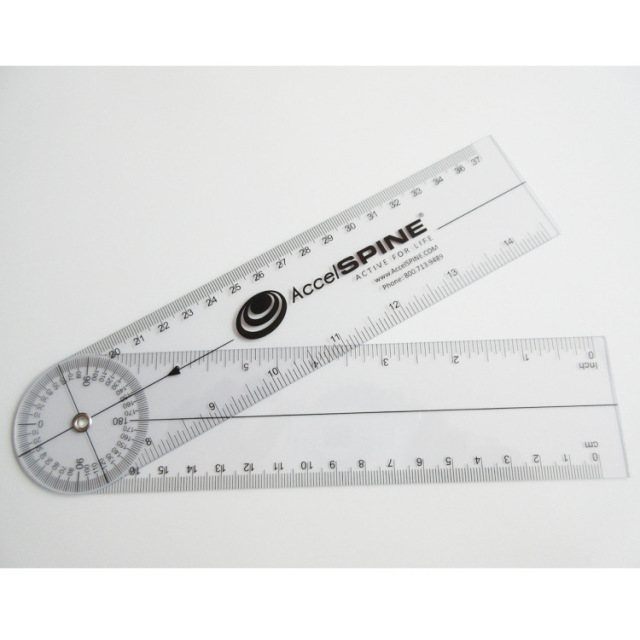 Goniometer Physical Therapy Plastic Quick Angle Protractor 360 Degree 7''