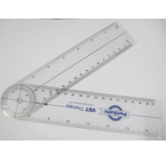 Goniometer Physical Therapy Plastic Quick Angle Protractor 360 Degree 7''