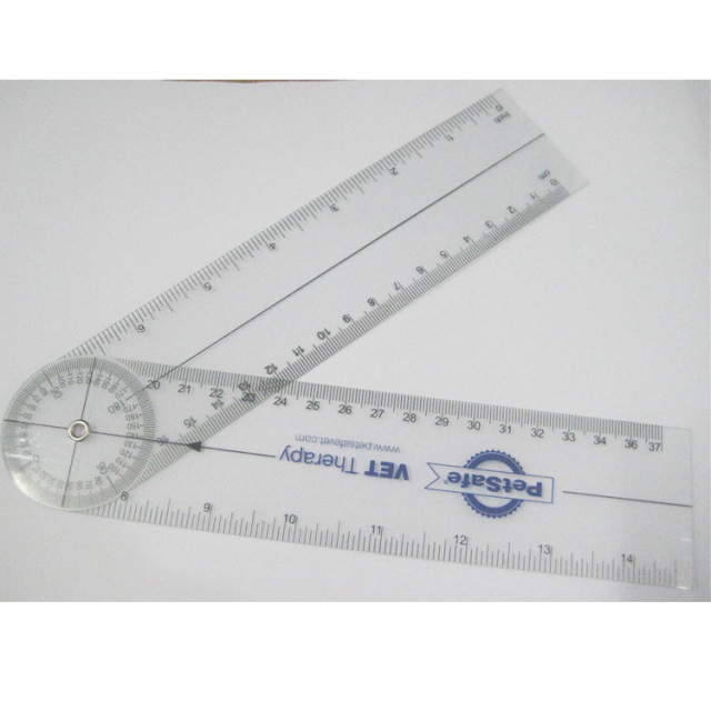 Goniometer Physical Therapy Plastic Quick Angle Protractor 360 Degree 7''