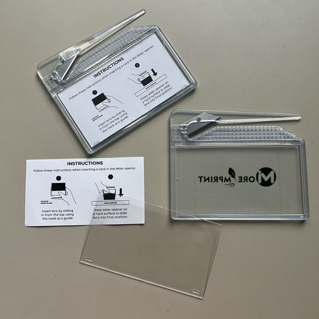Business Name Card Letter Opener