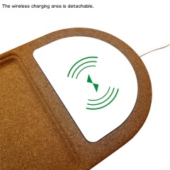Cork Wireless Charging Pad Desktop Organizer