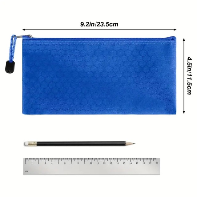 Waterproof Zipper Makeup Bag Pencil Pouch