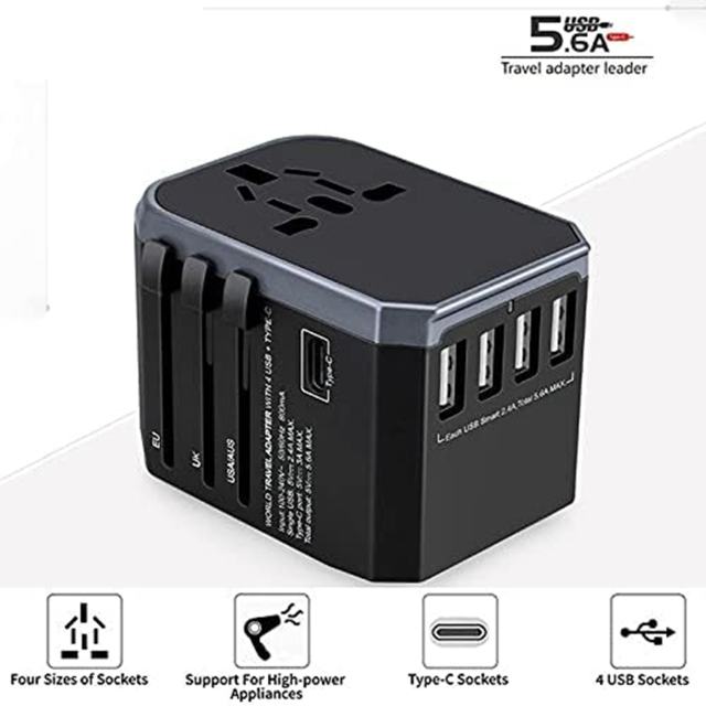Universal Travel 4 USB Port Adapter