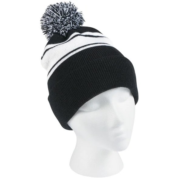 Advertising Two-Tone Knit Pom Beanies with Cuff