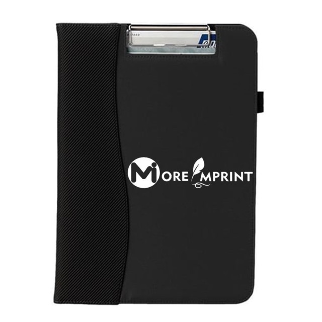 Microfiber Clip Board With Embossed PVC Trim