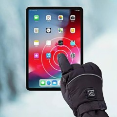 3-Setting Electric Heated Gloves – Waterproof Thermal Touchscreen