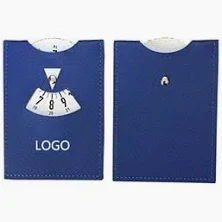 Leather car parking disc