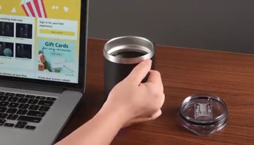 Stainless Steel Smart Mug Warmer with Wireless Phone Charger