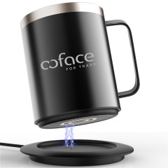 Stainless Steel Smart Mug Warmer with Light-Up Heating Base