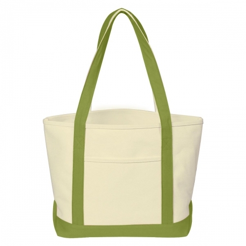 Large Heavyweight Cotton Canvas Boat Tote - Screen