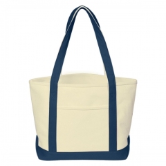 Large Heavyweight Cotton Canvas Boat Tote - Screen