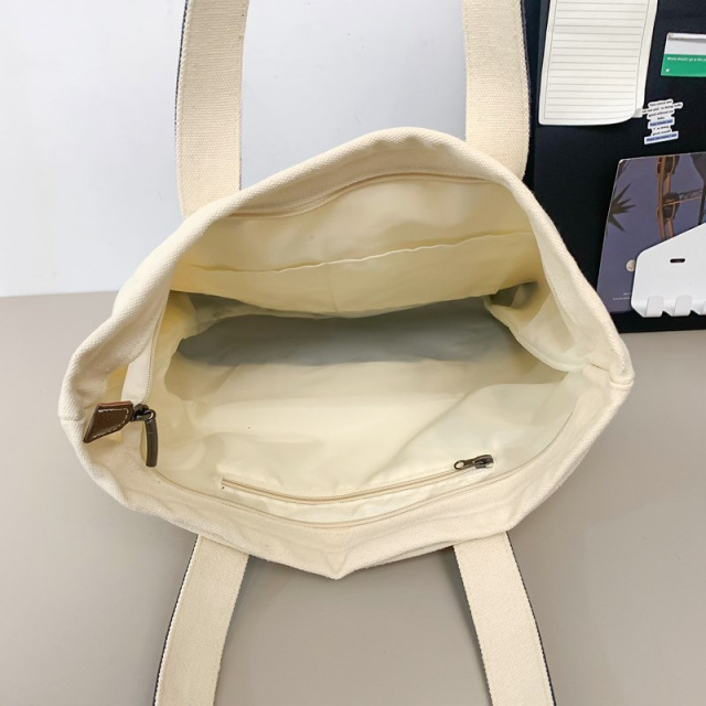Large Heavyweight Cotton Canvas Boat Tote - Screen