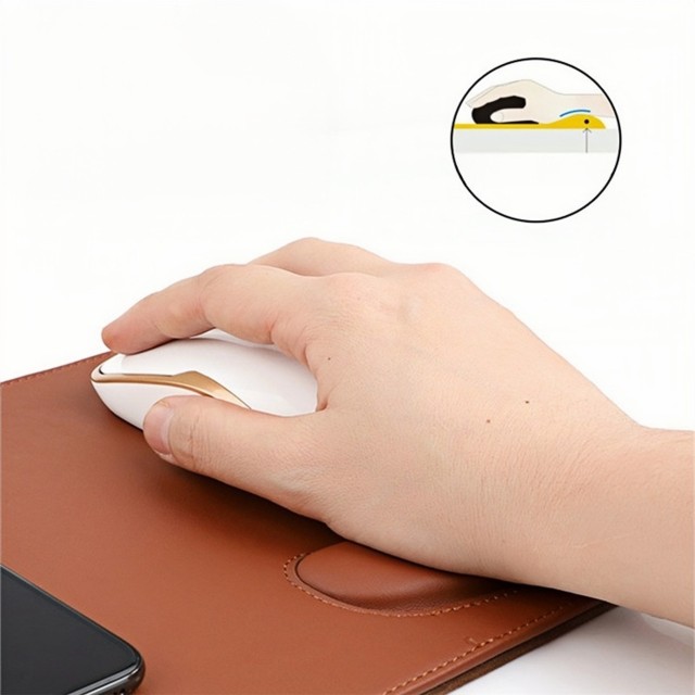 Wireless Charging Mouse Pad w/Wrist Res