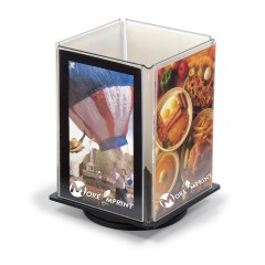 4" x 6" Rotating 4-Sided Countertop Sign Holder