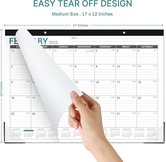 Full Color Desk Pad Calendar with Vinyl Corners