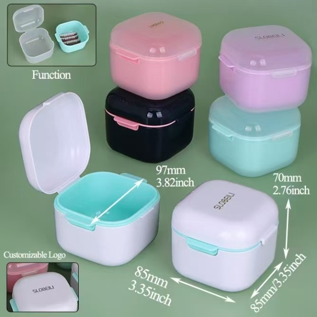 Dental Appliance Storage Box with Basket