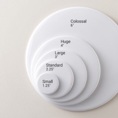 Round Celluloid Button (1 1/2")