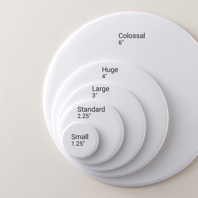 Round Celluloid Button (1 1/2")