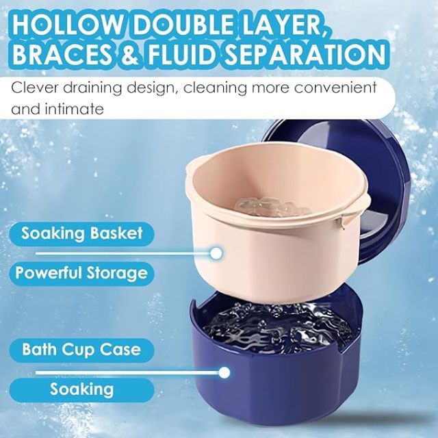 Dental Appliance Storage Box with Basket