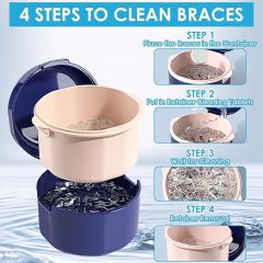 Dental Appliance Storage Box with Basket