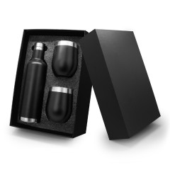 3 PC Stainless Wine Bottle & Tumbler Set