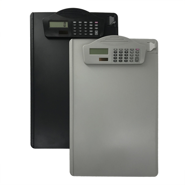 Letter Size Clipboard w/Dual Power Calculator Clip
