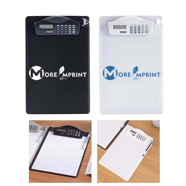 Letter Size Clipboard w/Dual Power Calculator Clip