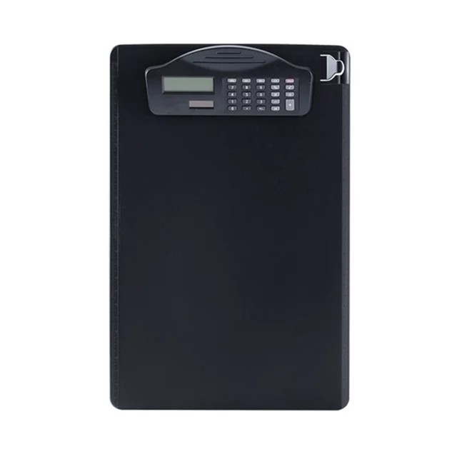 Letter Size Clipboard w/Dual Power Calculator Clip