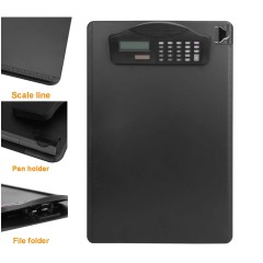 Letter Size Clipboard w/Dual Power Calculator Clip