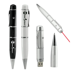 Custom Laser Pointer Metal Pen USB Flash Drives
