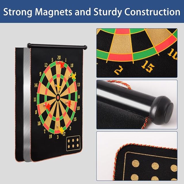 Custom Magnetic Dartboard Set-15"