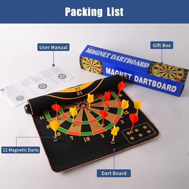 Custom Magnetic Dartboard Set-15"